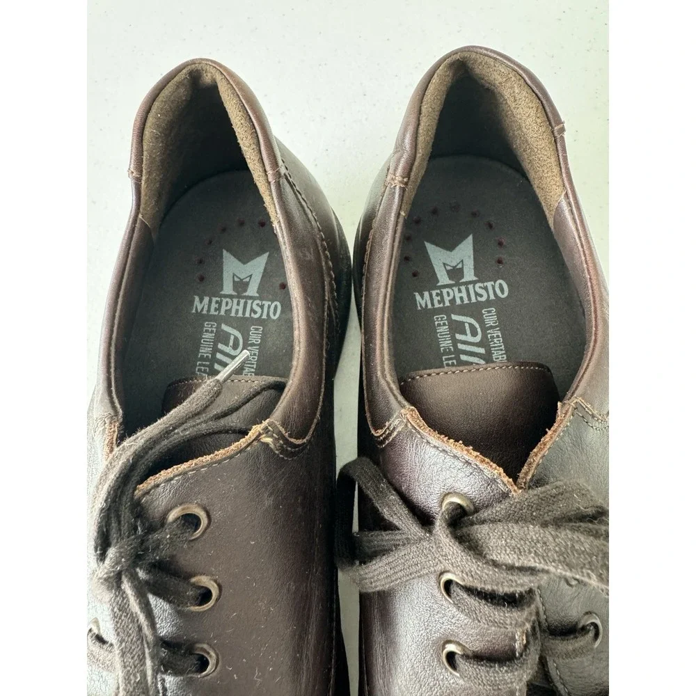 Mephisto Douk Hydroprotect Moc Toe Derby Brown Leather Men's‎ Shoe Size 12 M US